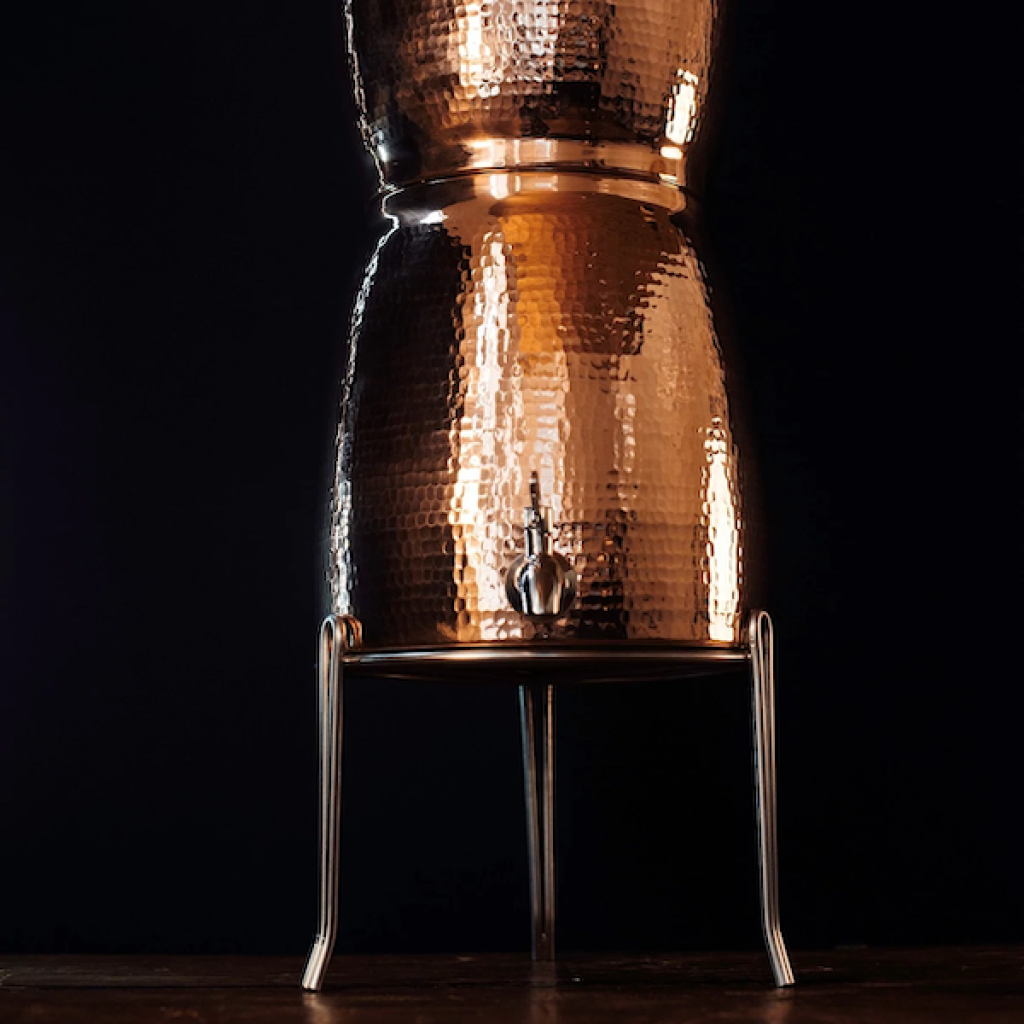 Sertodo™ Handmade Copper Gravity Feed Water Filter With Stand